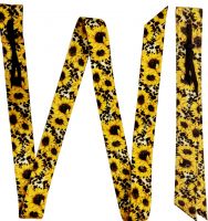 177687: Showman ® Premium Quality Sunflower/ Cheetah Print Nylon tie strap and Off Billet set Primary Showman