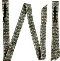 177689: Showman ® Premium Quality Southwest Print Nylon tie strap and Off Billet set Primary Showman