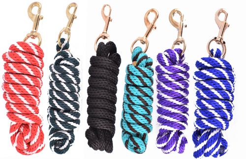 19005: 8' Braided Derby Lead Rope Primary Showman Saddles and Tack