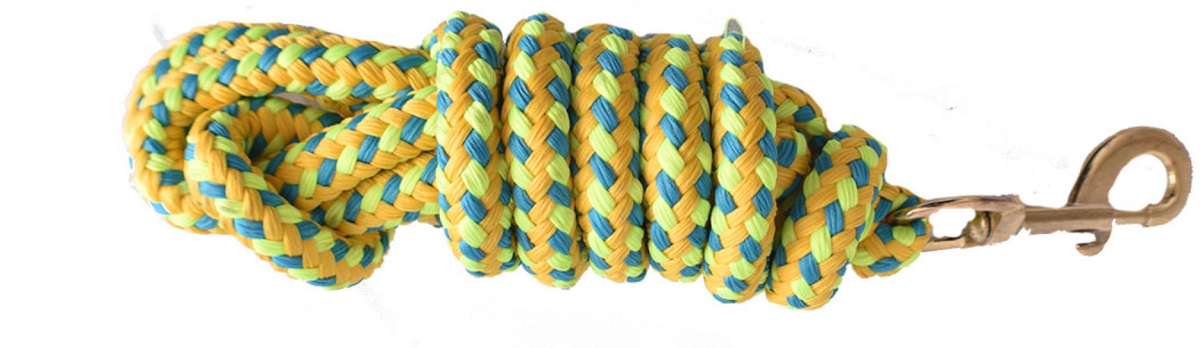19024: 8' Braided Softy Cotton Lead Rope Primary Showman Saddles and Tack