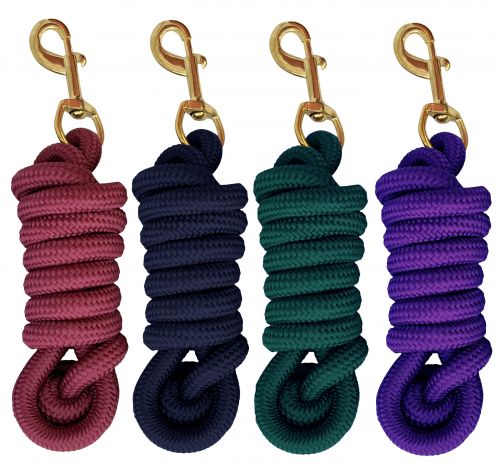 19043: 8-1/2FT Pro Braided Nylon lead Primary Showman Saddles and Tack
