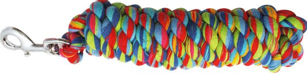 19054: Showman™10' multi color braided cotton lead with swivel bolt snap Primary Showman