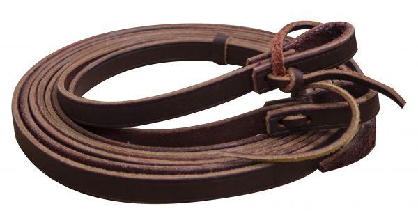 19071: Showman® 8ft Argentina Cowhide Leather Split Reins Reins Showman