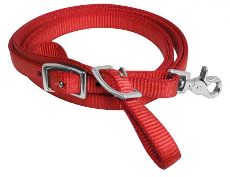 19103: Showman ® 96" x 5/8" Premium nylon contest rein Reins Showman