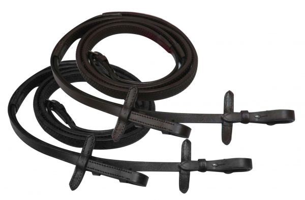 19232: Showman ® 54" rubber English reins Primary Showman