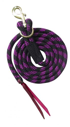 19582: Showman ® 8' nylon pro braid lead rope with removable brass snap Primary Showman