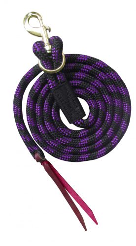 19582: Showman ® 8' nylon pro braid lead rope with removable brass snap Primary Showman
