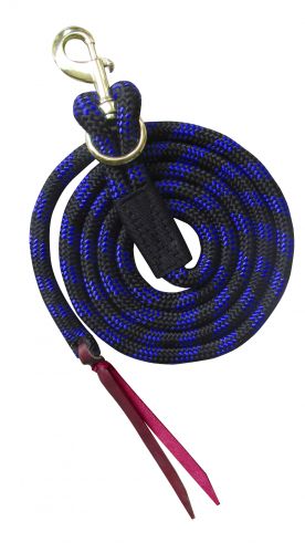 19582: Showman ® 8' nylon pro braid lead rope with removable brass snap Primary Showman