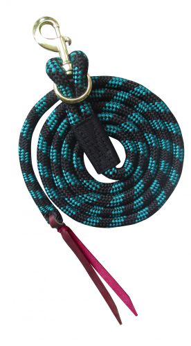 19582: Showman ® 8' nylon pro braid lead rope with removable brass snap Primary Showman