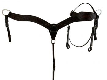 20310: 10" Double T Pony Saddle Set With Diamond Tooling Youth Saddle Double T