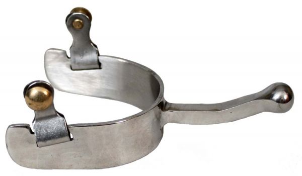 21149: Showman™ stainless steel ball end equitation spurs Western Spurs Showman