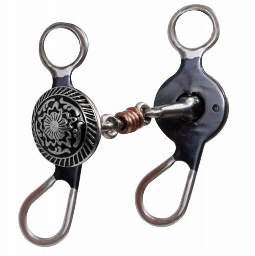 230400: Showman ® 5" Blued Steel Concho Bit with Ringed Dogbone Mouth Bits Showman