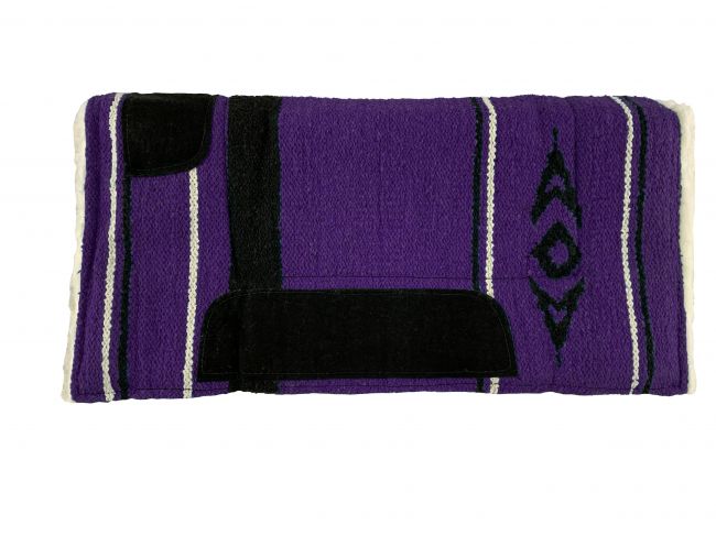 24" x 24" Aztec design saddle pad with fleece bottom Western Saddle Pad Shiloh