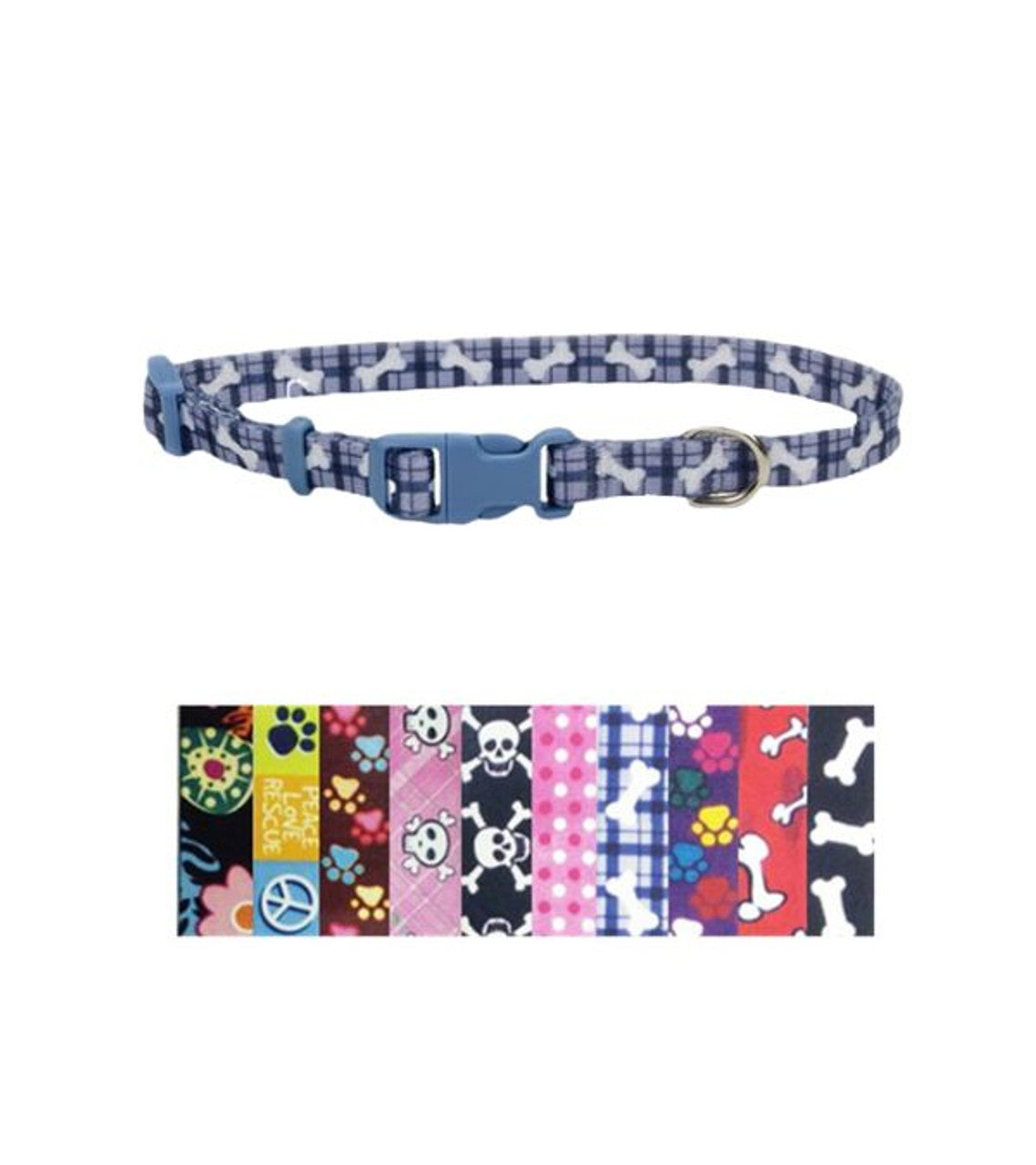 Styles Adjustable Dog Collar 3/8"