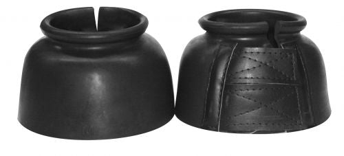 24277: Showman™ Rubber Bell Boots with Double Velcro Closure Bell Boot Showman