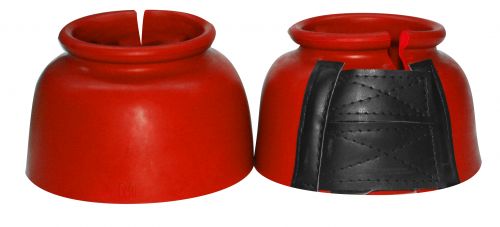 24277: Showman™ Rubber Bell Boots with Double Velcro Closure Bell Boot Showman