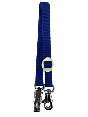 243407: 1" x 24" fully adjustable nylon trailer tie with quick release panic snap and bull snap Primary Showman Saddles and Tack