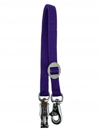 243407: 1" x 24" fully adjustable nylon trailer tie with quick release panic snap and bull snap Primary Showman Saddles and Tack