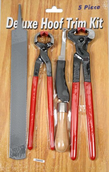 244005: Deluxe hoof trim kit Hoof Showman Saddles and Tack