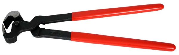 24421: 14" Red vinyl covered handle hoof nipper Hoof Showman Saddles and Tack