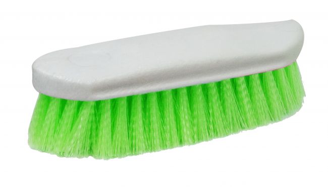 24525-2C: Neon color pack of 10 stiff bristle brushes Brush Showman Saddles and Tack