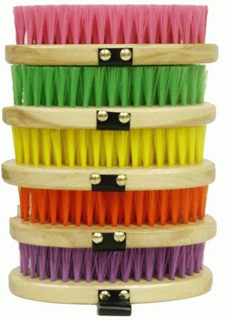 24540C: Colored pack of 10 cowboy brushes Brush Showman Saddles and Tack