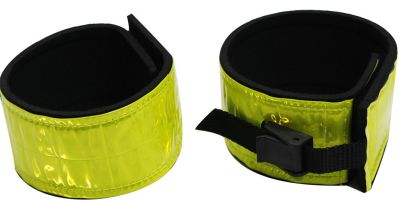 24551: Showman™ reflective yellow vinyl neoprene leg bands Primary Showman