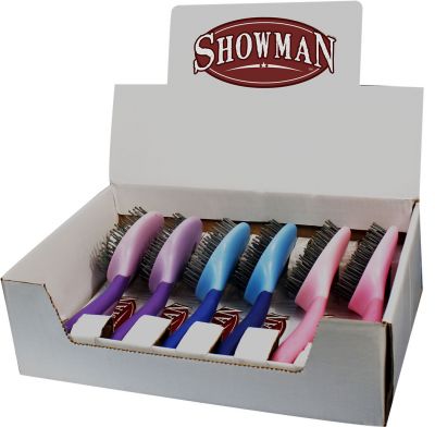 24556: Showman™ soft touch handle mane and tail brush Comb Showman