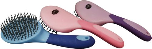 24556: Showman™ soft touch handle mane and tail brush Comb Showman