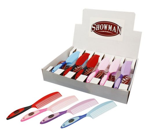 24557: Showman™ soft touch handle mane and tail comb Comb Showman