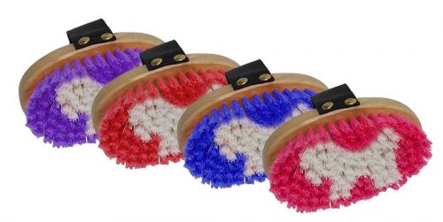 24559: Showman ® junior size body brush with pony logo in bristles Brush Showman