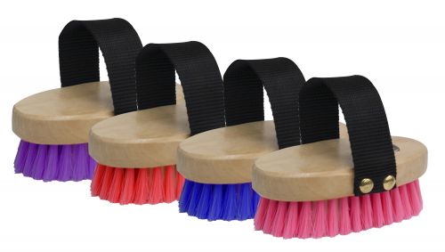 24559: Showman ® junior size body brush with pony logo in bristles Brush Showman