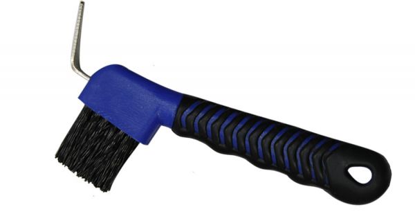 24572: Showman™ 6" hoof pick, made of durable plastic with black rubber grip tread Hoof Showman