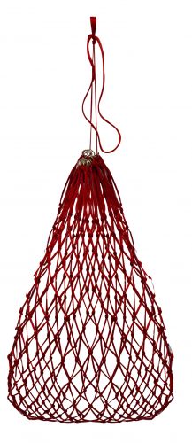 24801: Slow feed hay bag with rings Hay Feeder Showman Saddles and Tack