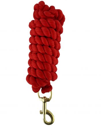 24813: 8' Braided Cotton Lead Rope Primary Showman Saddles and Tack