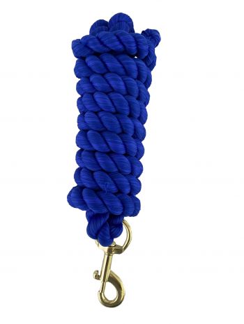 24813: 8' Braided Cotton Lead Rope Primary Showman Saddles and Tack
