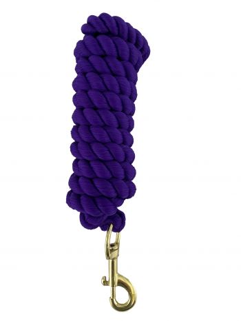 24813: 8' Braided Cotton Lead Rope Primary Showman Saddles and Tack