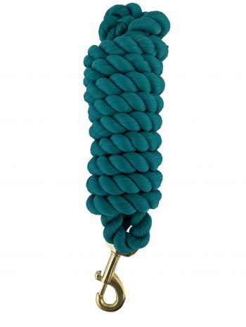 24813: 8' Braided Cotton Lead Rope Primary Showman Saddles and Tack