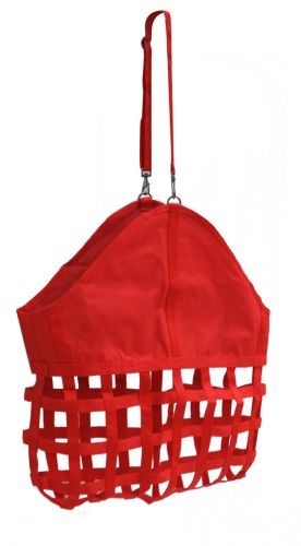 24815: Webbed nylon slow feed hay bag Hay Feeder Showman Saddles and Tack