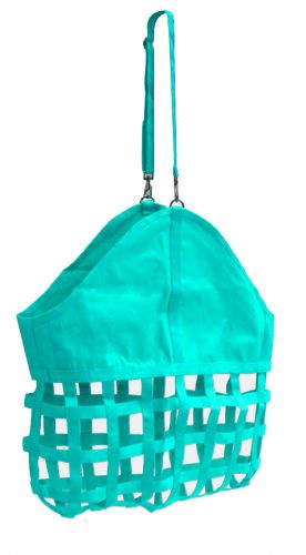 24815: Webbed nylon slow feed hay bag Hay Feeder Showman Saddles and Tack