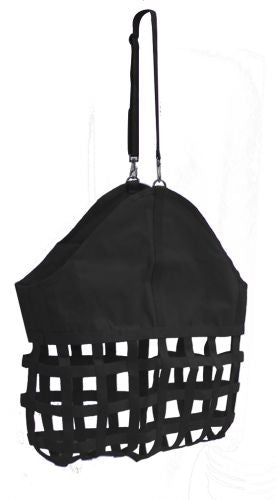 24815: Webbed nylon slow feed hay bag Hay Feeder Showman Saddles and Tack