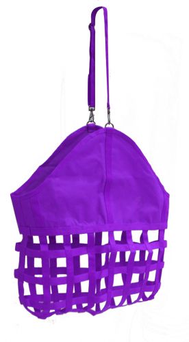 24815: Webbed nylon slow feed hay bag Hay Feeder Showman Saddles and Tack