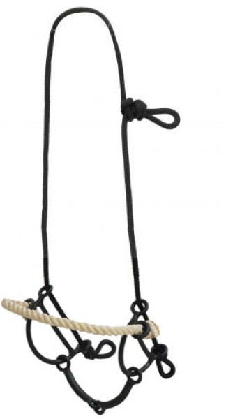 25075: Showman ® Rope gag headstall with sweet iron mouth bit Primary Showman