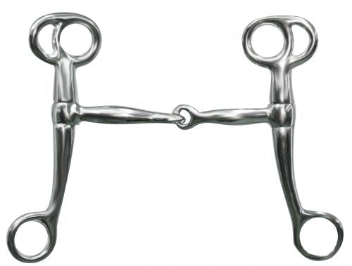 25311: Showman™ chrome plated tom thumb bit with 6 Bits Showman