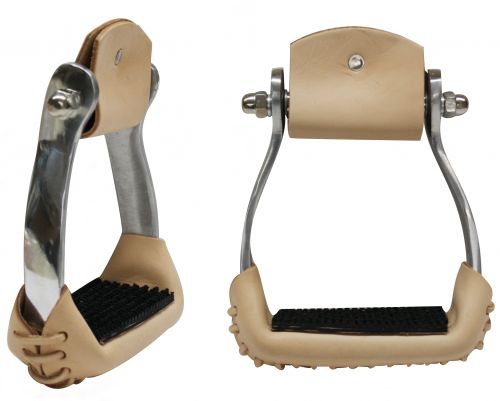 254575: Aluminum sure grip stirrups Stirrups Showman Saddles and Tack
