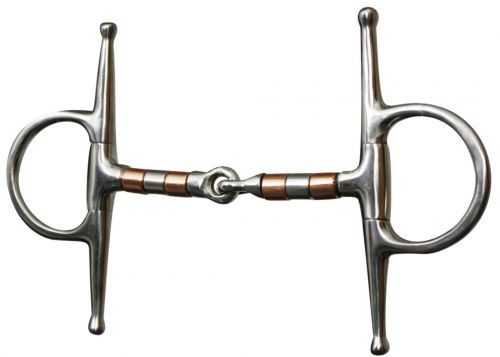255691: Showman™ stainless steel full cheek snaffle Bits Showman