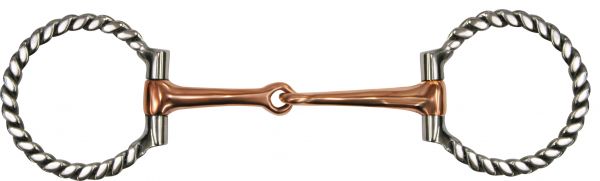 255733: Showman™ stainless steel engraved cheeks with horse & rider in the 3 Bits Showman