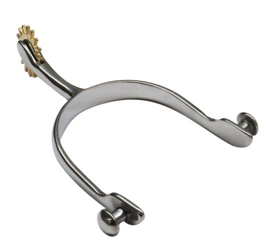 25817: Showman ® Stainless steel gaited / walking horse style spurs Western Spurs Showman
