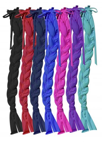 26-6318: Showman ® Durable Lycra® braid-in tail bag features 3 divided slots that help keep hair f Primary Showman