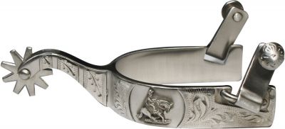 270108: Showman™ stainless steel spur with 1" band and 2 Western Spurs Showman